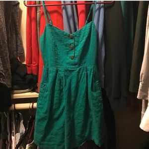 Green COPE dress fom Urban Outfitters